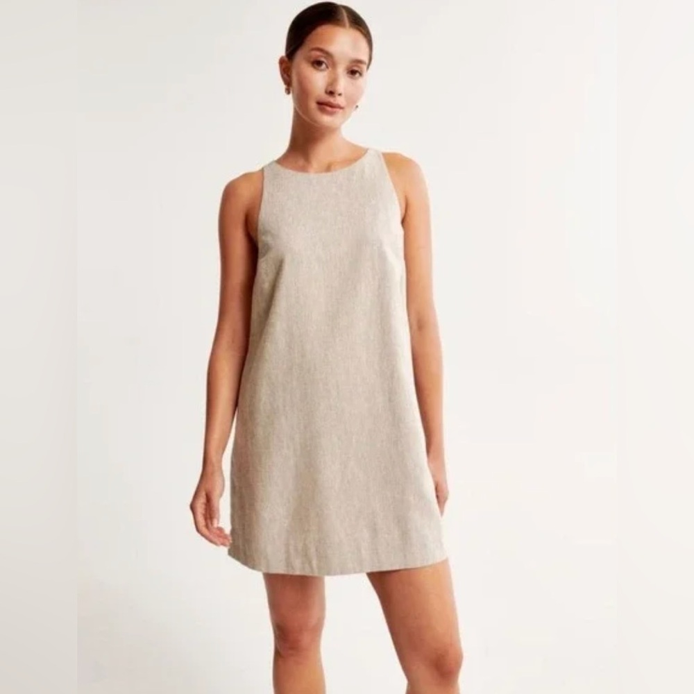 Abercrombie & Fitch Light Beige Mini Dress